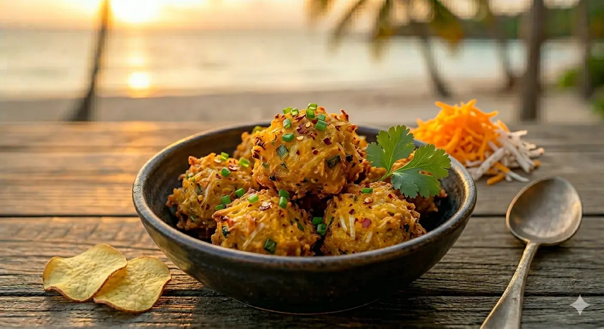 Giraumon & Malanga Accras (Pumpkin & Taro Fritters)